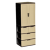 Ropero Armario Cajonera Pica SUPREMA DUO CAFE/BEIGE