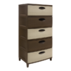 CAJONERA PLASTICA PICA SUPER MADEIRA 5 PISOS BEIGE