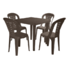 JUEGO DE COMEDOR PLASTICO 4 SILLAS