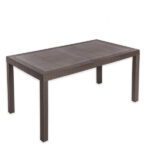 Mesa plástica pika ratán rectangular