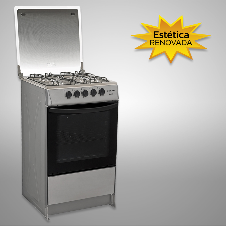 Cocina a gas Ecoline Noelia Silver 4 Q